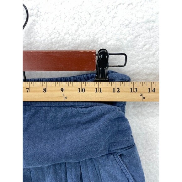 Apiece Apart Wide Leg Jogger Pants Women’s M Blue Cotton Elastic Waist Casual - Picture 2 of 10